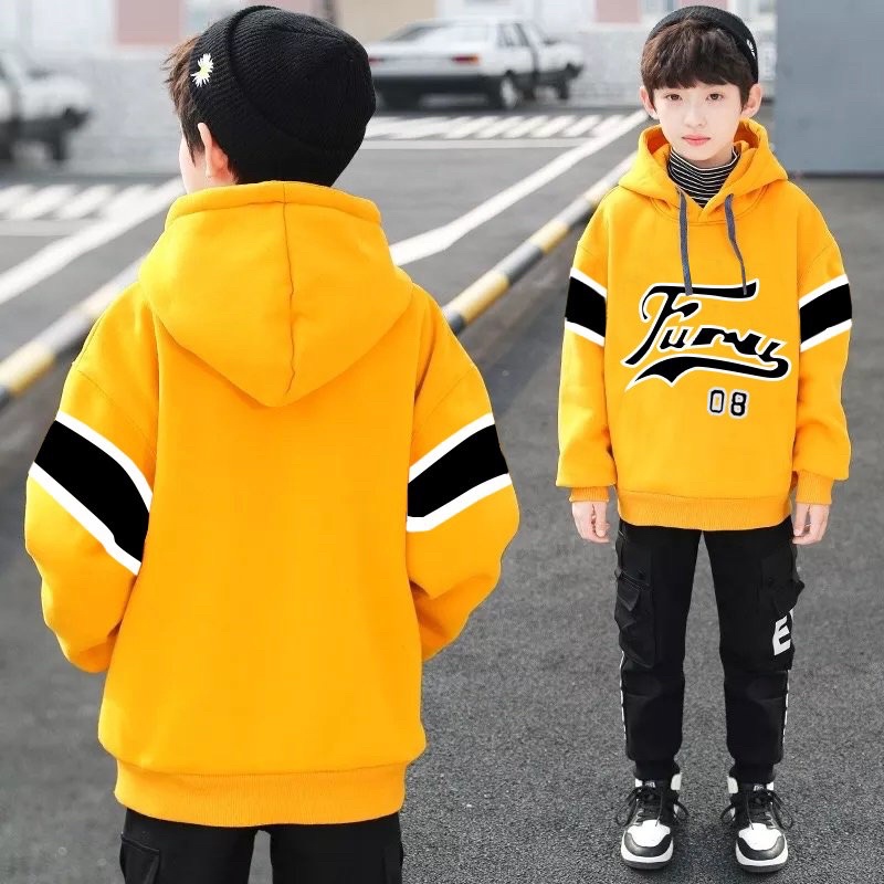Áo Hoodie Thun Da Cá Cho Bé size 9-15