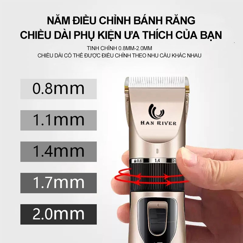 HAN RIVER Tông đơ cắt tóc máy hớt tóc - Hàng chính hãng