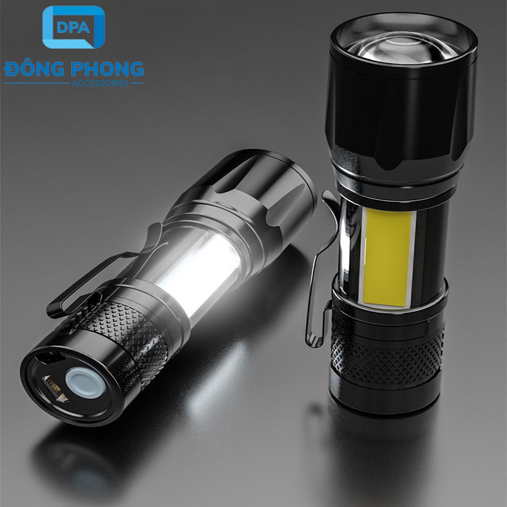 Đèn Pin Mini 4 Chế Độ Sáng Tiện Lợi