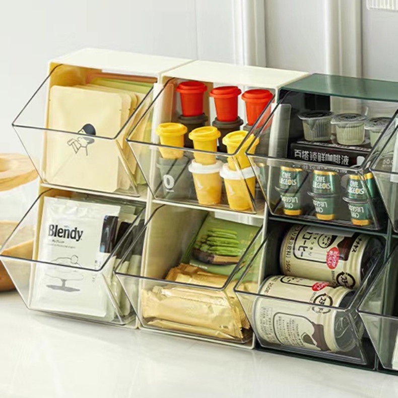 Hộp Đựng Bánh Quy / Cà Phê / Trà Sữa Bằng Acrylic Trong Suốt Chống Bụi Bẩn Tiện Dụng Cho Gia Đình / Văn Phòng Kệ/ hộp đa năng để bàn học làm việc đựng dụng cụ học tập/ mỹ phẩm/ đồ ăn