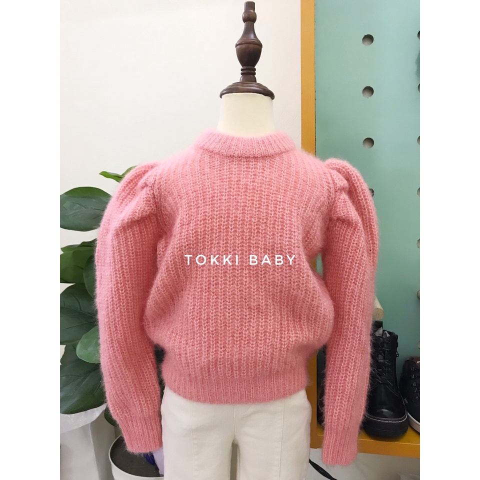 Áo len tay bồng xuất dư cho bé gái AIG001