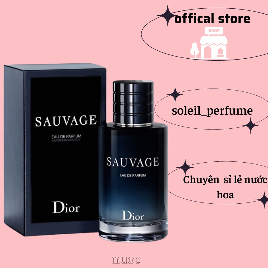 Nước hoa nam dầu thơm nam tính mạnh mẽ cuốn hút Sauvage EDT 100ml full box - soleil_perfume