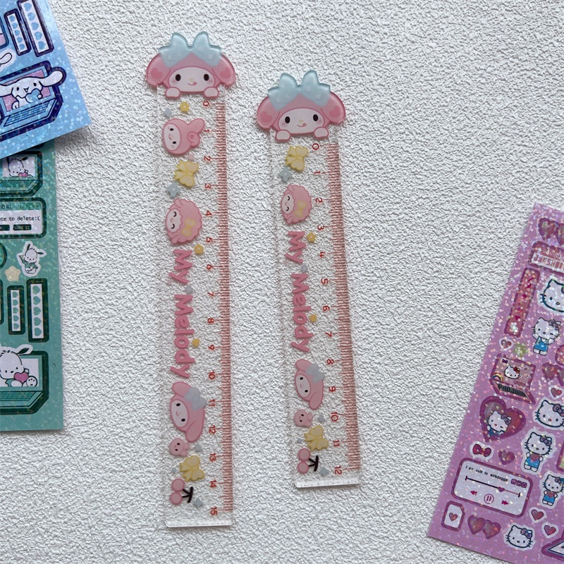 Thước Đo 15cm 12cm Chất Liệu Acrylic Dễ Thương Cho Học Sinh