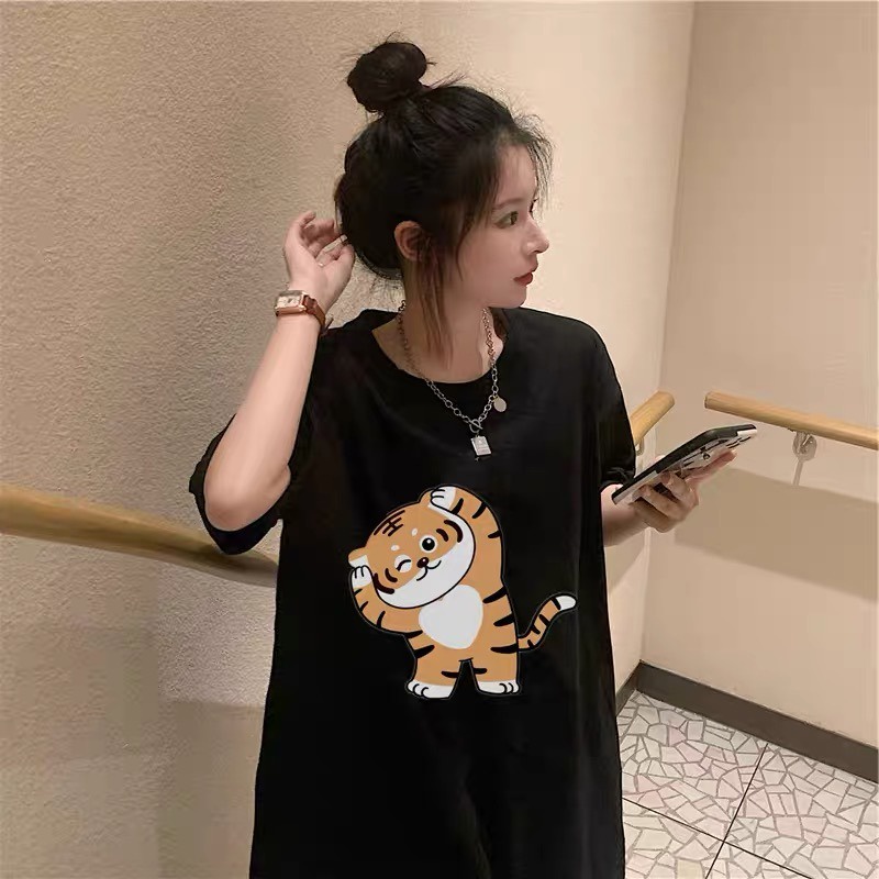 NRVP Áo Thun Unisex Mùa Hè Dáng Suông Tay Cộc Phong Cách Hàn Quốc Cho Nam Nữ