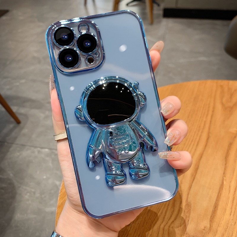 Ốp Điện Thoại Họa Tiết Phi Hành Gia Cho iPhone x xr xs max 6 7 8 plus se 2022 2020