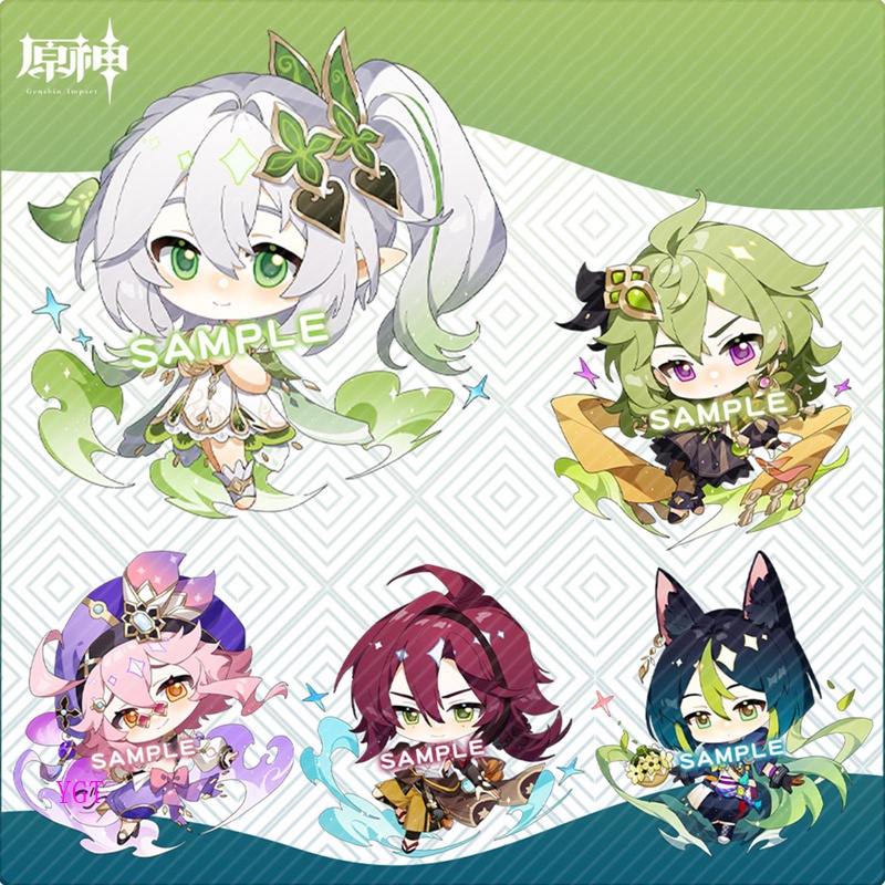 Ygt Genshin Va Chạm Kazuha Ayaka Yoimiya Eula Móc Chìa Khóa Bằng Acrylic Hình Nhân Vật Hoạt Hình Dễ Thương