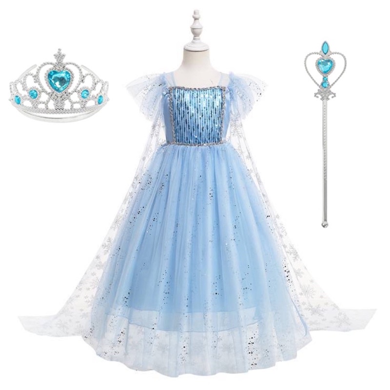 - ĐẦM VÁY CÔNG CHÚA ELSA CAO CẤP 2020