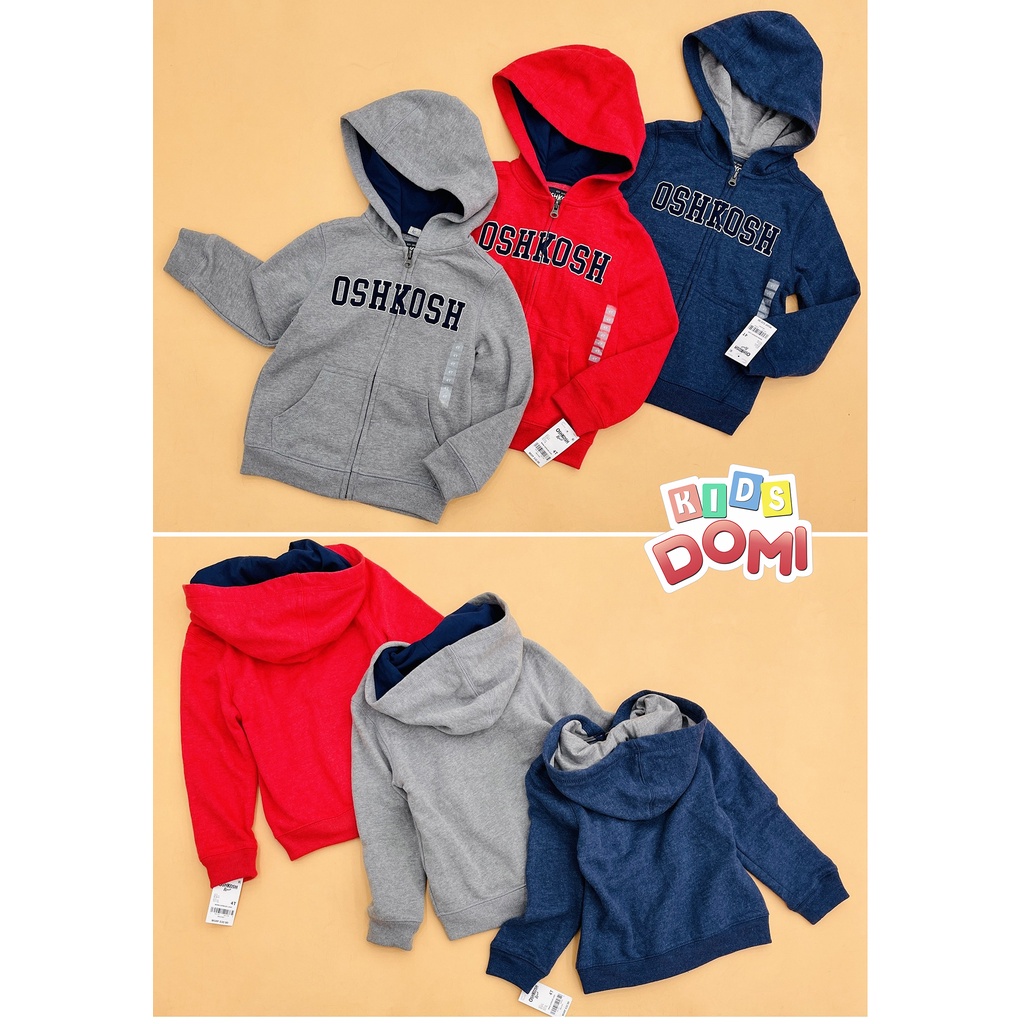🌲🌲🌲ÁO KHOÁC NỈ THU ĐÔNG BÉ TRAI, BÉ GÁI XUẤT KHẨU DƯ THƯƠNG HIỆU OSHKOSH SIZE 24M-14T(7-50KG)
