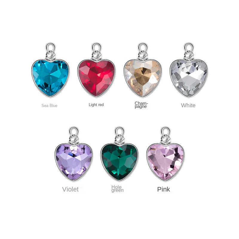 Mới Mặt Vòng cổ Hình Trái Tim Bằng Hợp Kim Diy