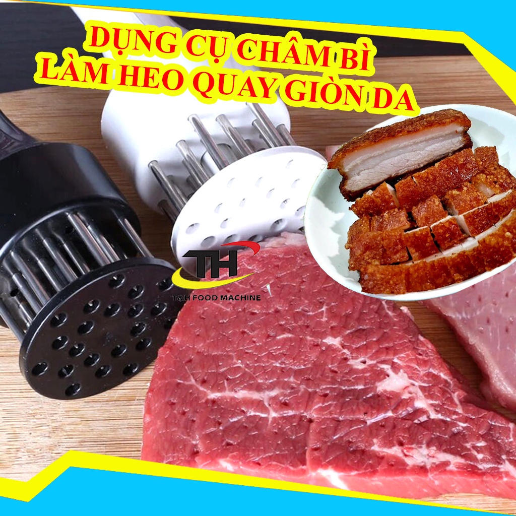 Dụng cụ châm bì, châm thịt lợn, dập thịt, xâm bì làm mềm thịt, làm heo quay da giòn