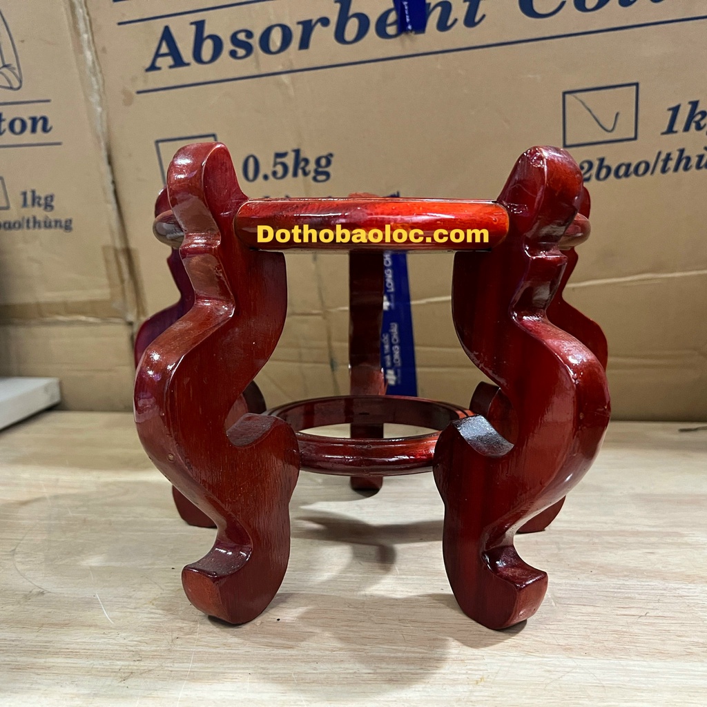 Đôn gỗ đế đặt tượng thờ, đồ thờ 4 cỡ cao: 14cm, 15cm, 18cm và 18.5cm
