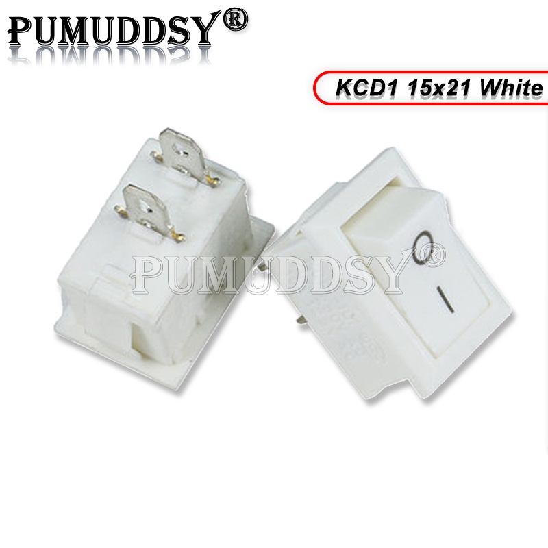 Set 10 Công Tắc Nguồn AC 6A / 250V 10A / 125V 10A / 125V 15x21 KCD01-117S KCD01 15 * 15X