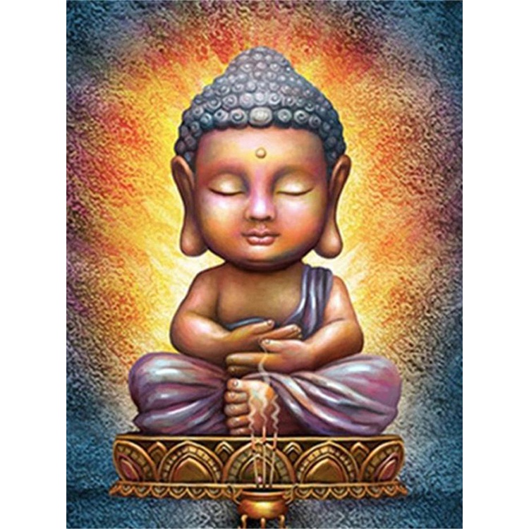 Bộ Tranh Thêu Chữ Thập 11CT DMC DIY Hình Phật Giáo Dùng Để Trang Trí Nhà