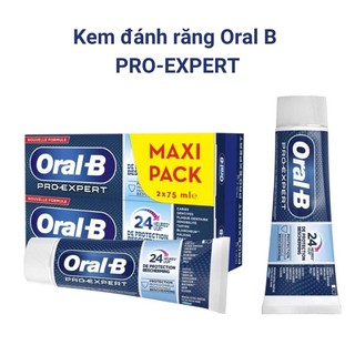 Kem đánh răng Oral B Pro Expert hàng nội địa Pháp 75ml cho răng trắng sáng thơm miệng hiệu quả