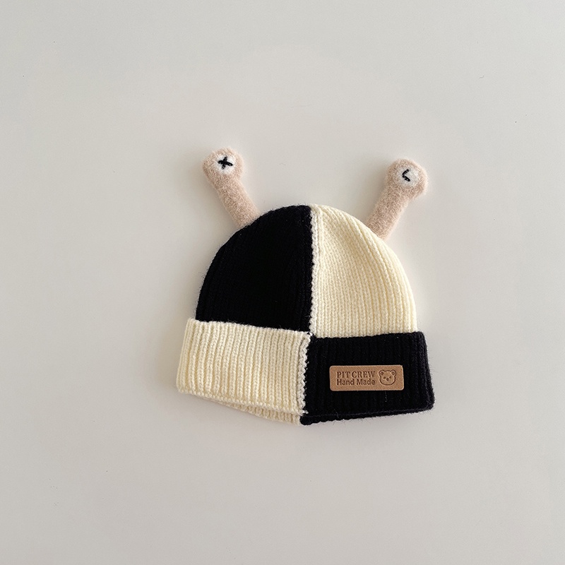 Mũ Len Dệt Kim Đính Đôi Mắt Siêu Dễ Thương Cho Bé