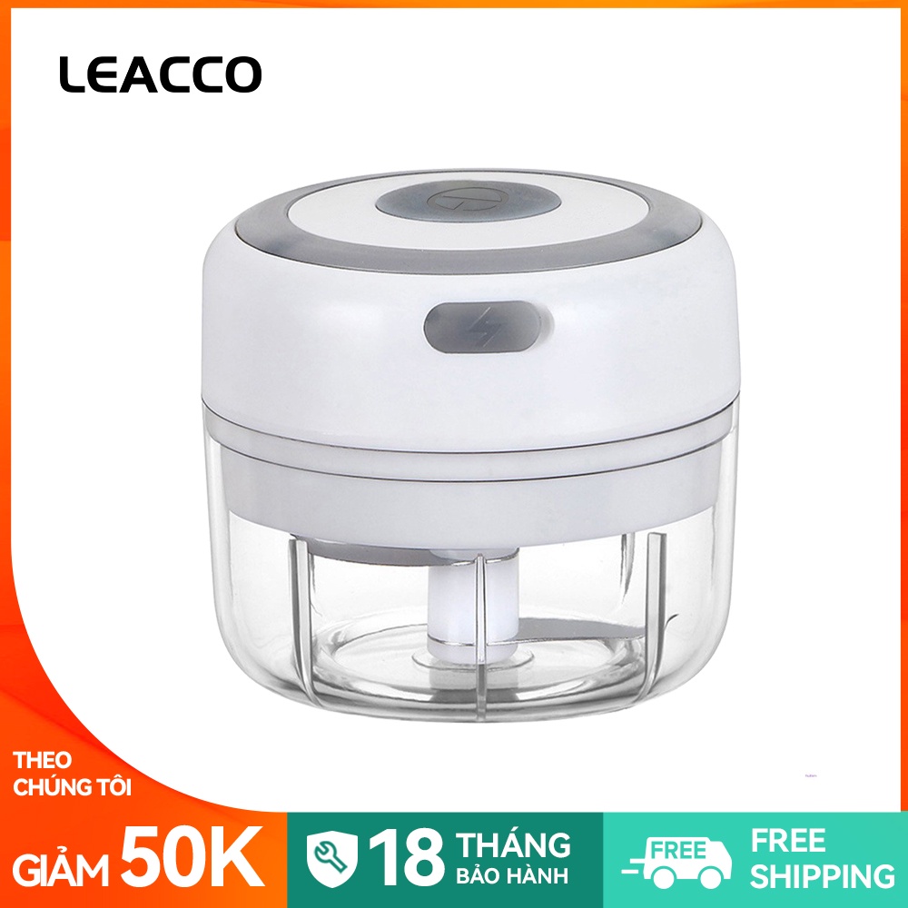 LEACCO GC001 Máy xay tỏi điện / Trộn Thực Phẩm Mini Dung Tích Sạc USB di động 250ml