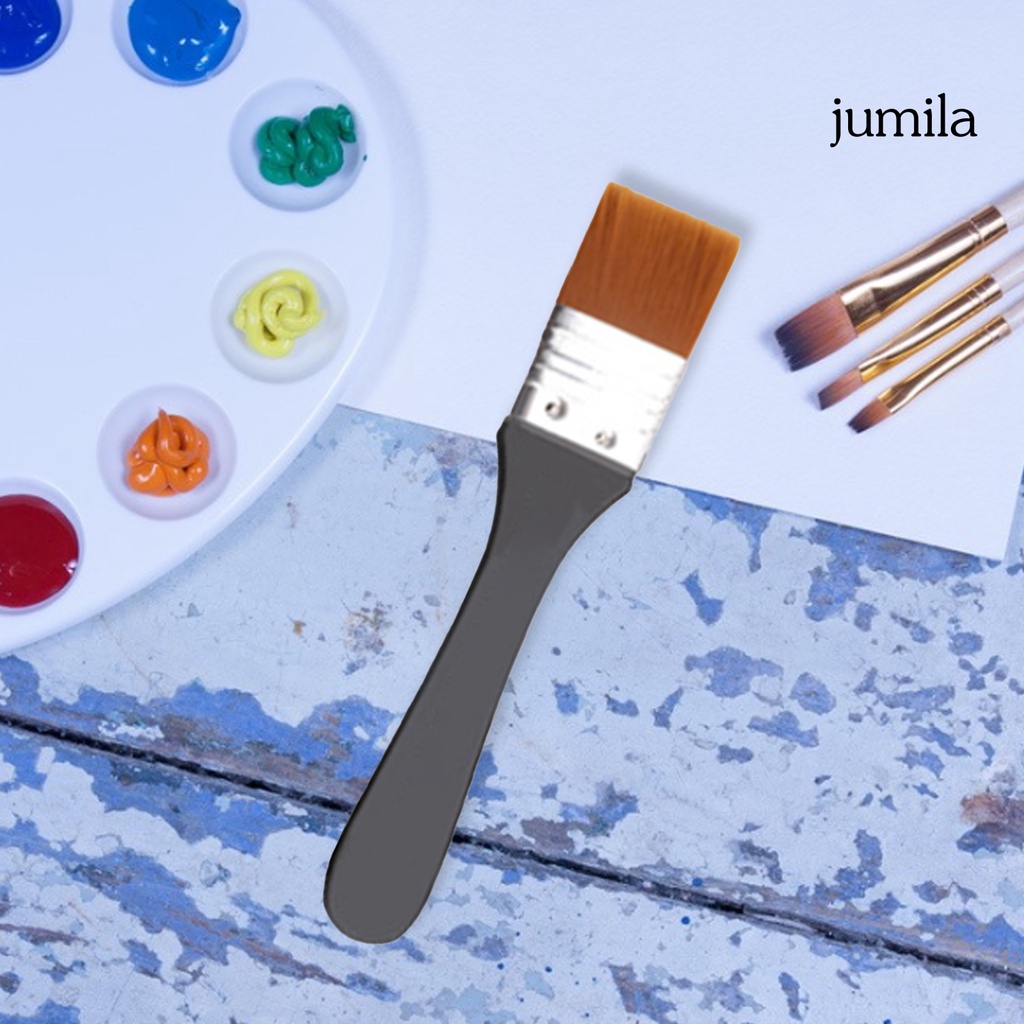 Cọ Vẽ Màu Nước Đầu Rộng Cán Gỗ Linh Hoạt Di Động Thoải Mái Có Thể Giặt Rửa Và Tái Sử Dụng