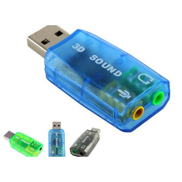 USB Ra Sound Âm Thanh 3D 5.1 Giao Màu Ngẫu Nhiên