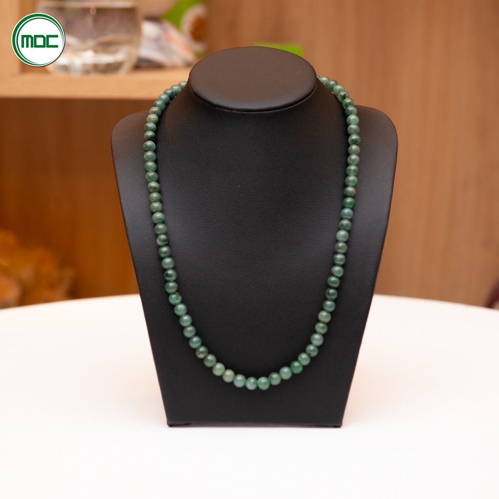Cổ da trưng bày trang sức, dây chuyền, vòng đeo cổ cao 20cm
