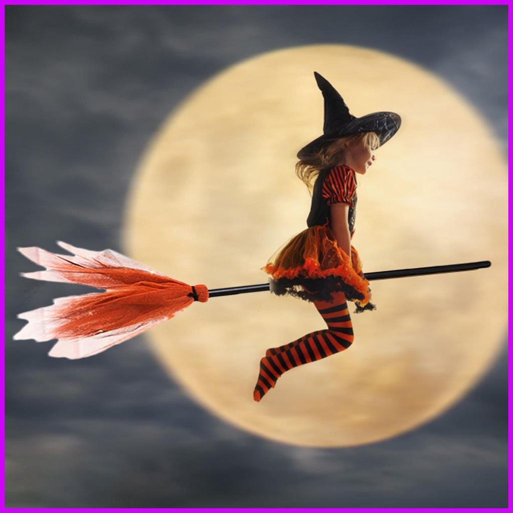 Chổi Phù Thủy Hóa Trang Halloween Dành Cho Trẻ Em