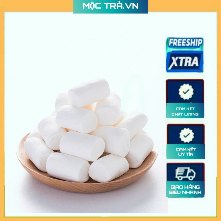 Kẹo marshmallow trắng, kẹo xốp, kẹo bông gòn dẻo
