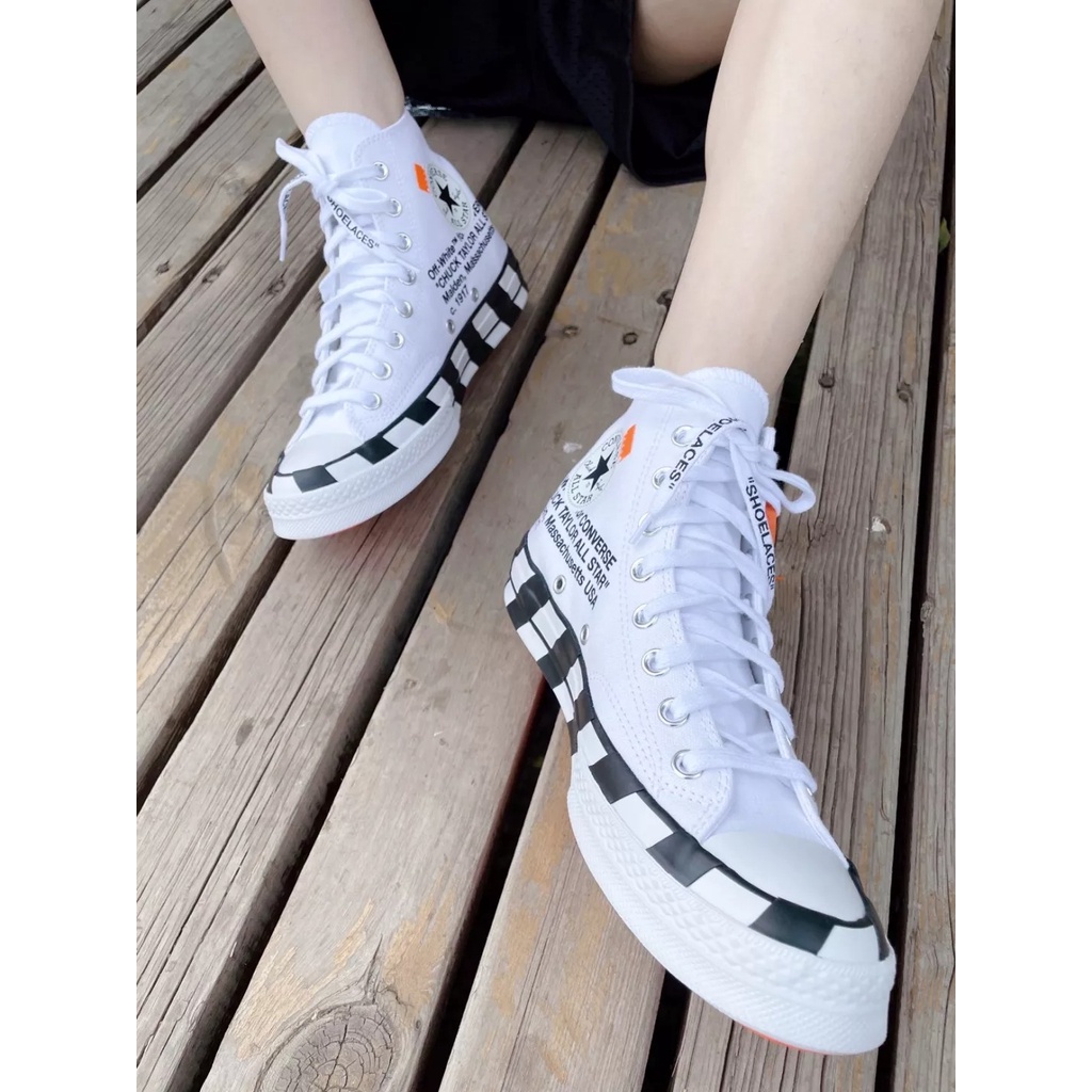 Off-white Giày Thể Thao Converse ALL STAR 70 OW 2.0 Cobrand MALDEN Massachusetts USA # 1420