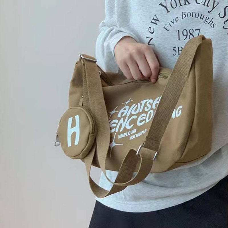 Túi Vải canvas Đeo Chéo Sức Chứa Lớn Phong Cách Hàn Quốc Thời Trang Mùa Hè Mới Cho Nữ