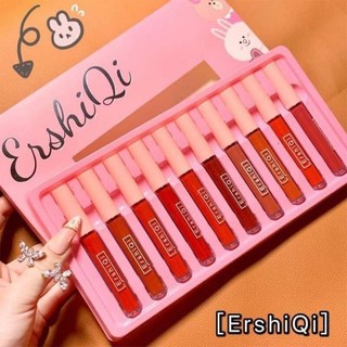 Set son kem lì Ershiqi cao cấp 10 cây với chất Son mềm mị