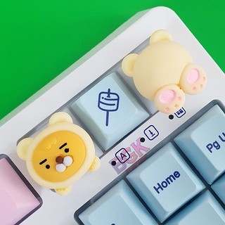 Bộ Keycap 2 Nút Đầu và Mông Sư Tử Cực Cute ( keycap Artisan, keycap phím cơ )