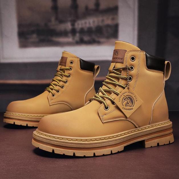 Giày Boot Nam Đế Khâu Màu Vàng và Màu Đen EST GN391 - GN392