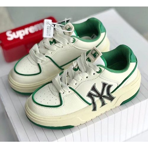 Giày MLB Chunky Liner New York Yankees cổ thấp, giày mlb nam nữ hot trend full bil box