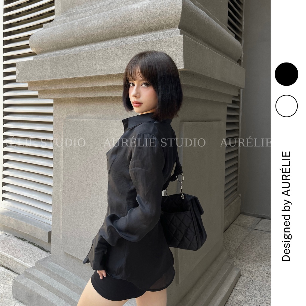Áo sơmi sợi tơ HEBE SHIRT by AURÉLIE