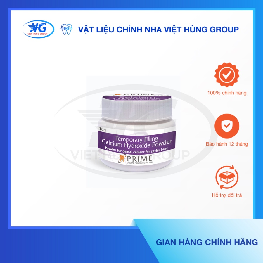 Vật Liệu Che Tủy Răng (CALCIUM HYDROXIDE) PRIME - VIỆT HÙNG GROUP
