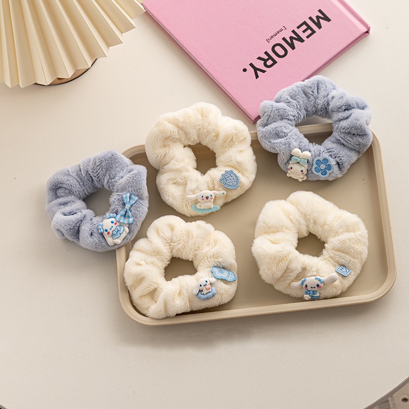 Dây Buộc Tóc Acrylic Hình Chú Chó Dễ Thương Cho Nữ