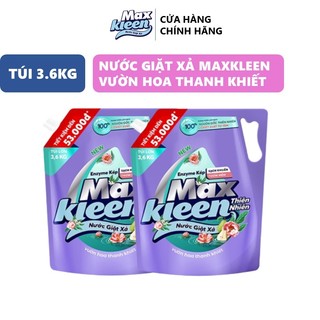 Combo 2 Túi Nước Giặt Xả Maxkleen Thiên nhiên 3.6kg/túi