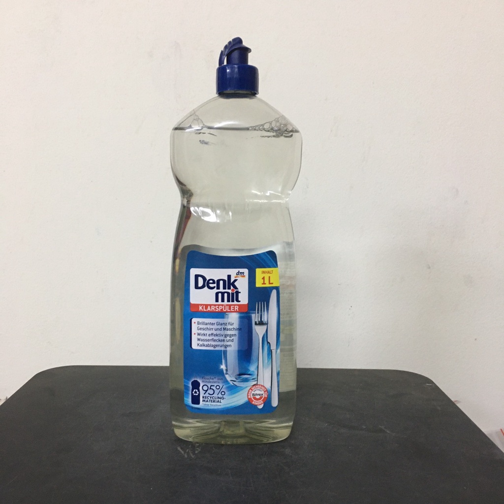 Nước làm bóng bát đĩa Denkmit   chai 1000ml dùng cho Máy