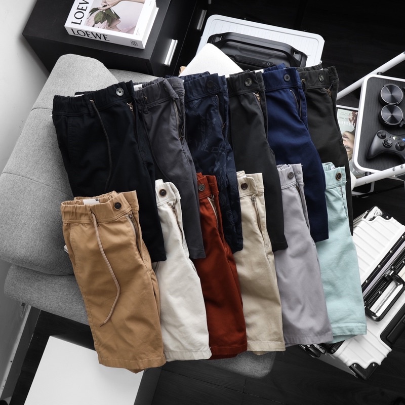 Quần đùi Kaki vnxk nhiều màu, chất co giãn