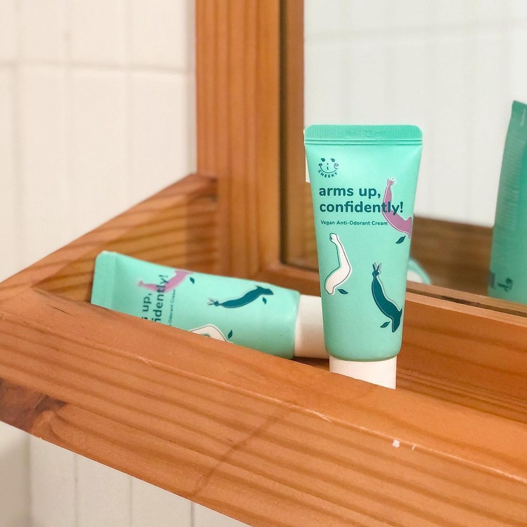 Kem ngăn mùi vùng da dưới cánh tay thuần chay Cheeky  Arms Up