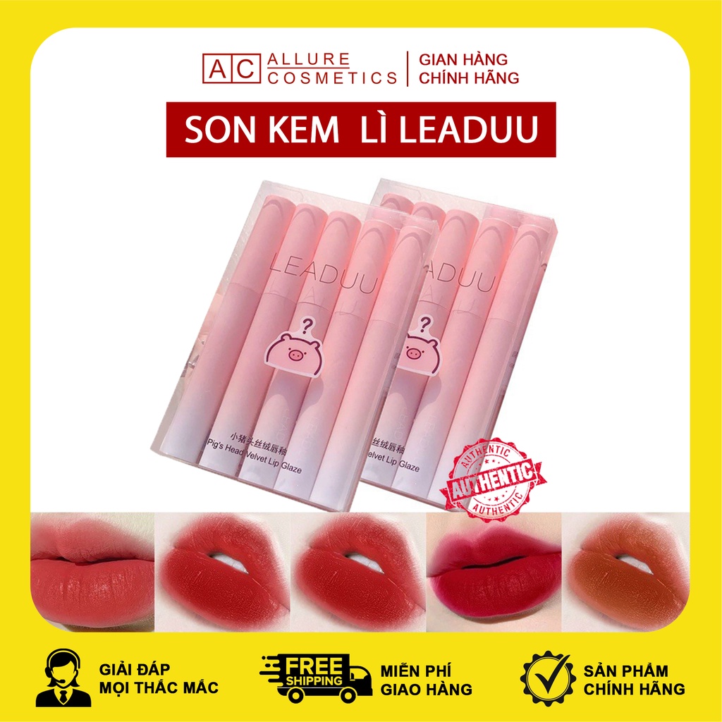 Set 5 Cây Son Lợn Hồng RUHUOTUO Nội Địa Trung - Allure Cosmetics