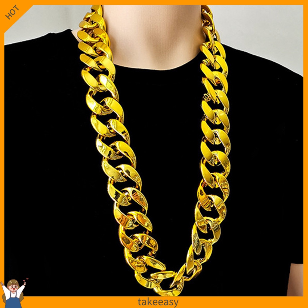 Vòng Cổ Choker Bản To Bằng Nhựa Resin Phong Cách Hip Hop Cho Nam