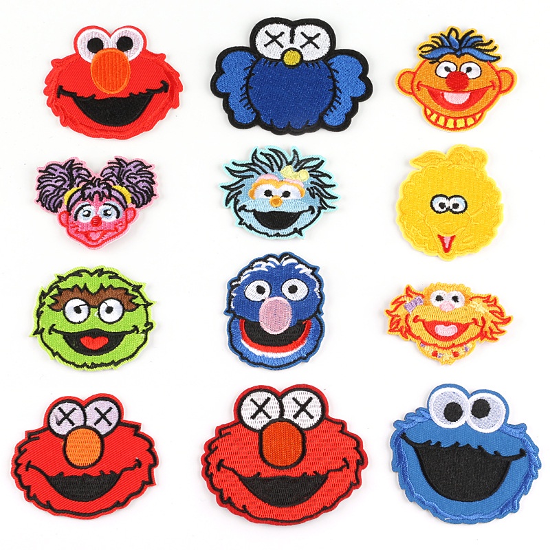 Sticker Ủi Thêu Hình Hoạt Hình Sesame Street