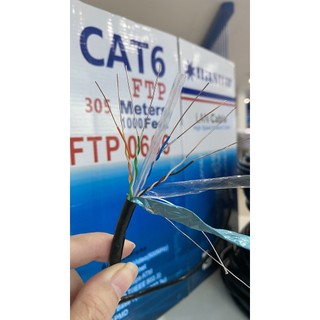 (Cuộn 305m). Dây mạng FTP Cat6 Nasun FTP 0666
