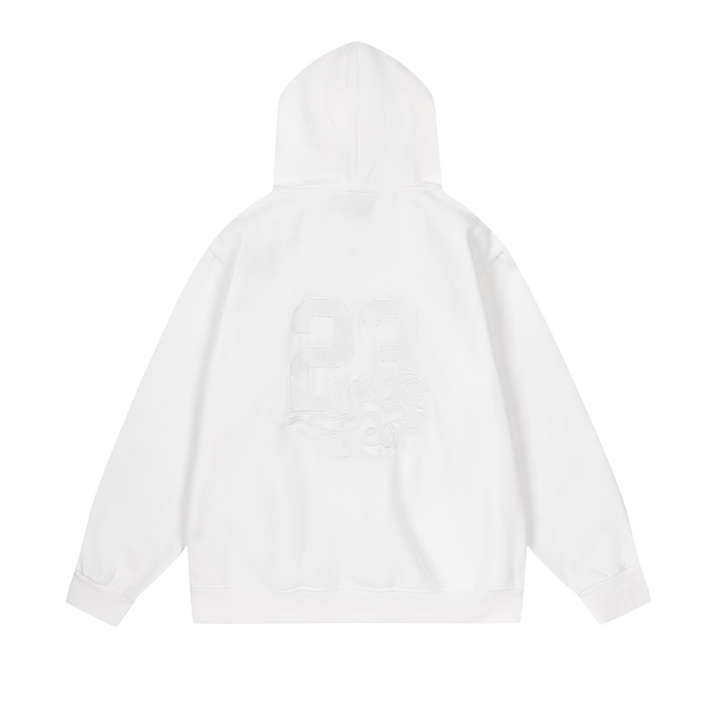 A &amp; J Sáng Tạo Thời Trang Cổ Điển Không. Áo Hoodie Lông Nhung Dáng Rộng Thêu Hoạ Tiết 23 Kỳ Diệu Đơn Giản Xinh Xắn