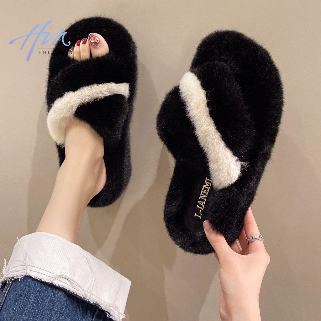 Dép Lông Mùa Hè 2022 Chất Lượng Cao Cảm Giác Beau Đường Phố Châu Âu Cho Nữ