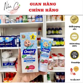 🌱🌱Kem đánh răng nuốt được cho bé Kid Orajel Training Toothpaste Cocomelon - vị dưa hấu🌱🌱