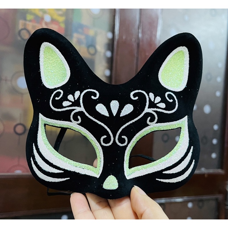 Mặt nạ cáo nửa mặt hoá trang cosplay / mặt nạ hoá trang haloween