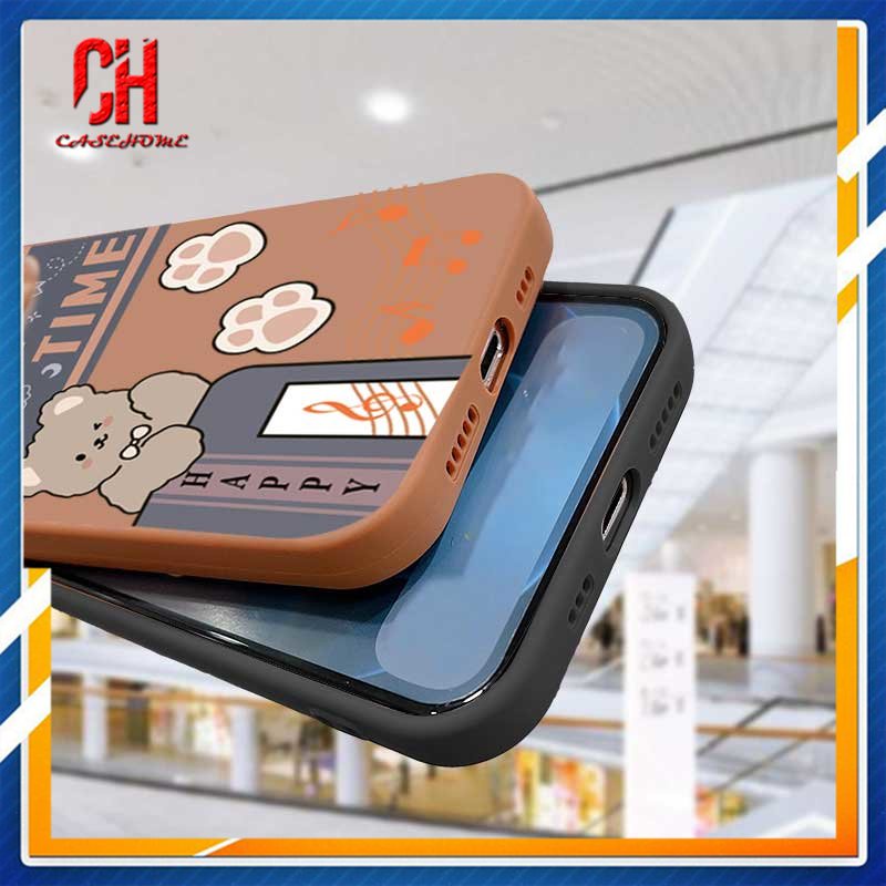 Ốp Điện Thoại Mềm In Hình Gấu Cho OPPO A15 A54 A5S A3S A16 A95 A7 A5 A9 A31 A53 2020 A12 A1K A16K A54S Reno 4 5F 4F A74 A15S A52 A11K A92 A35 A11 A93 A32 A72 A94 A53S F17 PRO A16S A12S
