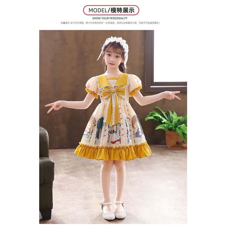 Đầm Công Chúa Lolita Thời Trang Cho Bé Gái