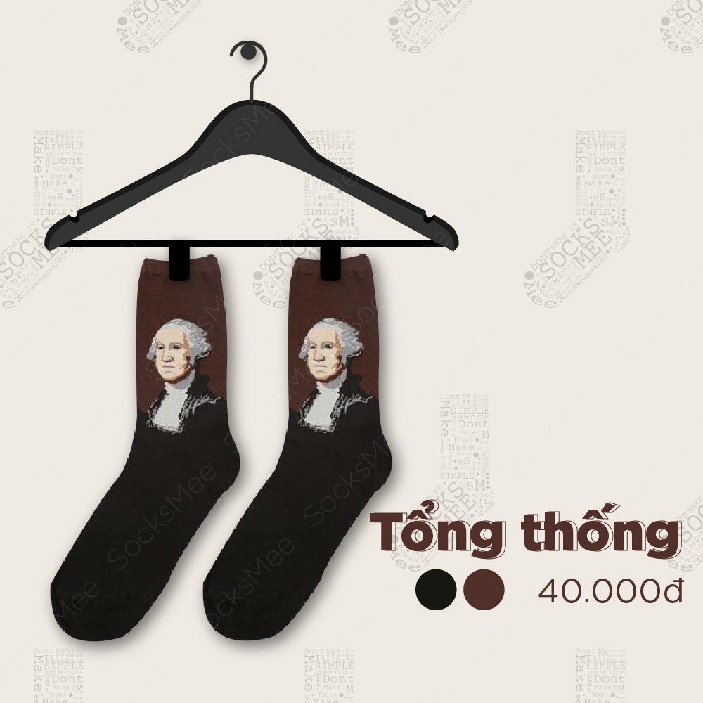 TẤT VỚ TỔNG THỐNG - PATTERN SOCKS