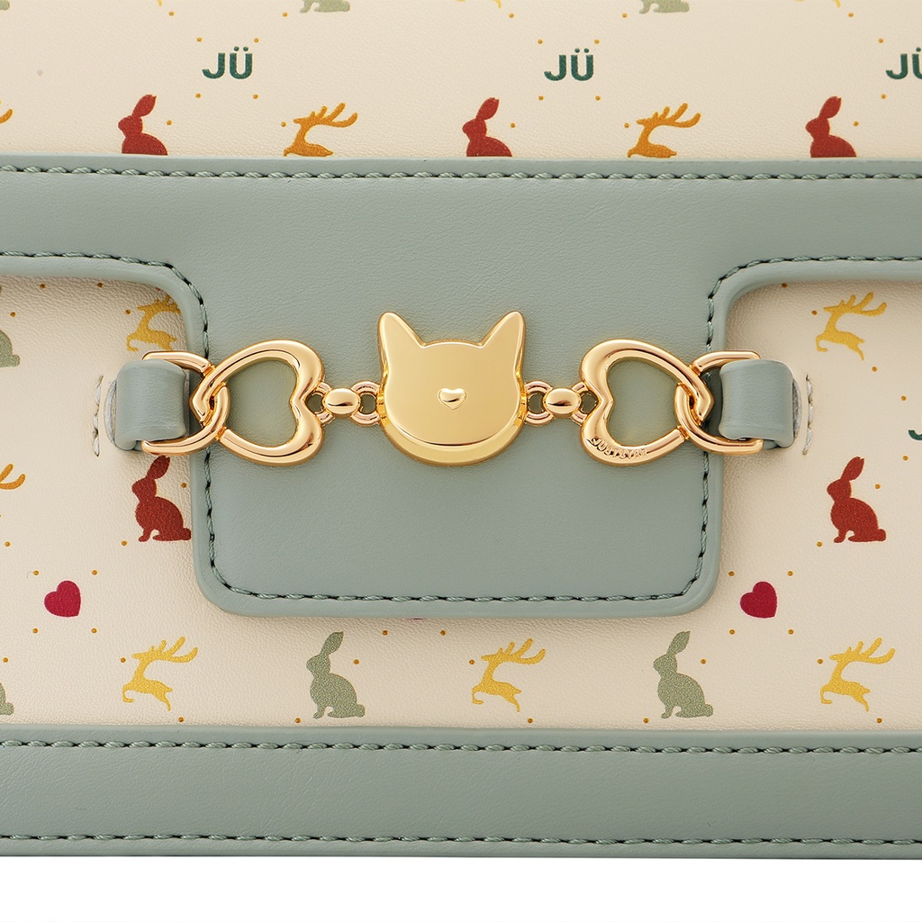 Túi đeo chéo nữ Just Star thời trang năng động ViAnh Store 172682 khóa charm mèo